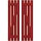 Ekena Millwork Americraft 4-Board (2 Batten) Wood Spaced Board-n-Batten Shutters w/ Z-Bar, ARW102SB415X77BRH, PR ARW102SB415X77BRH - alternate 1